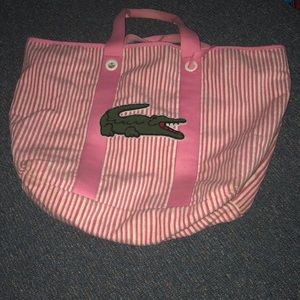 Lacoste tote bag + attachable pouch